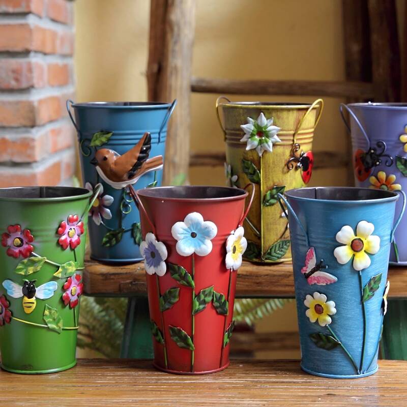 

1pc Flower Decor Random Flower Vase, Multicolor