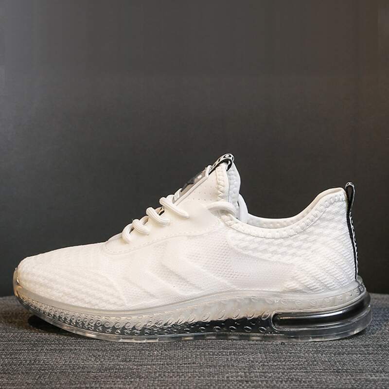 

Lace-up Front Letter Graphic Sneakers, White