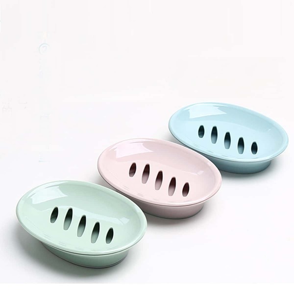 

1pc Solid Soap Dish Holder, Multicolor
