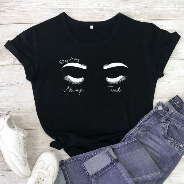 

Letter Graphic Short Sleeve Tee, Black