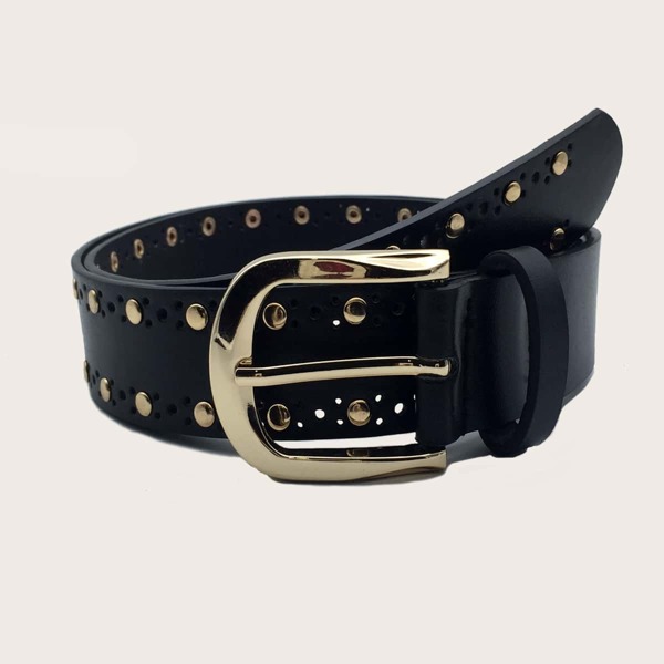 

Studded Decor Belt, Black