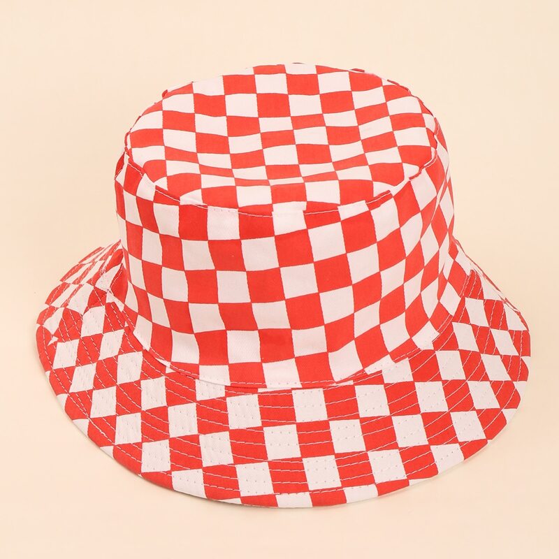 

Plaid Bucket Hat, Multicolor
