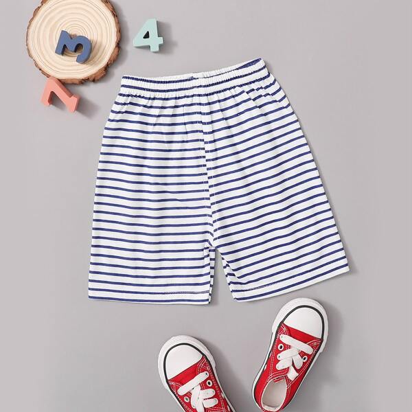 

Toddler Boys Striped Elastic Waist Shorts, Multicolor