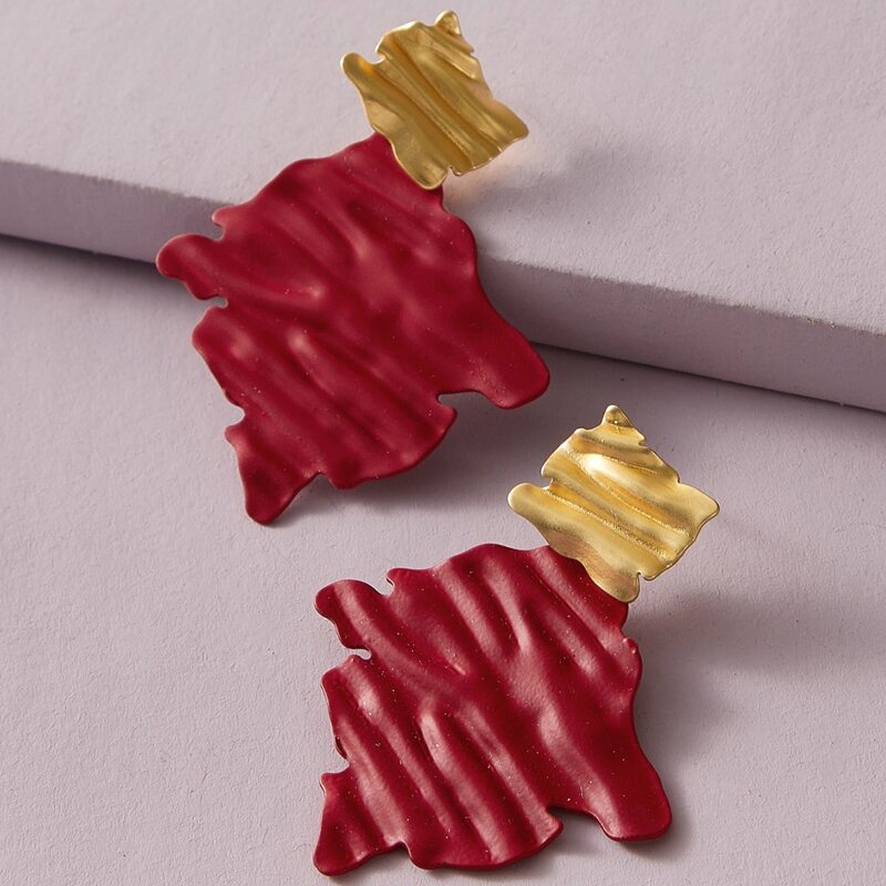 

Geometric Charm Drop Earrings, Multicolor