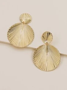 Pendientes largos redondos - Amarillo Oro - Ver 2