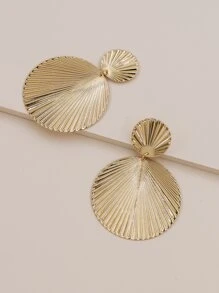 Pendientes largos redondos - Amarillo Oro - Ver 3