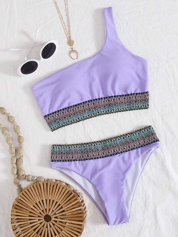 shein purple swimsuit