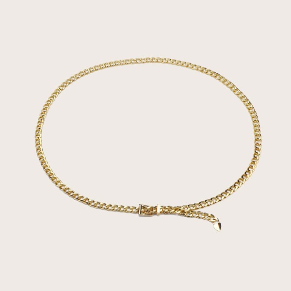 

Metal Waist Chain Belt, Gold