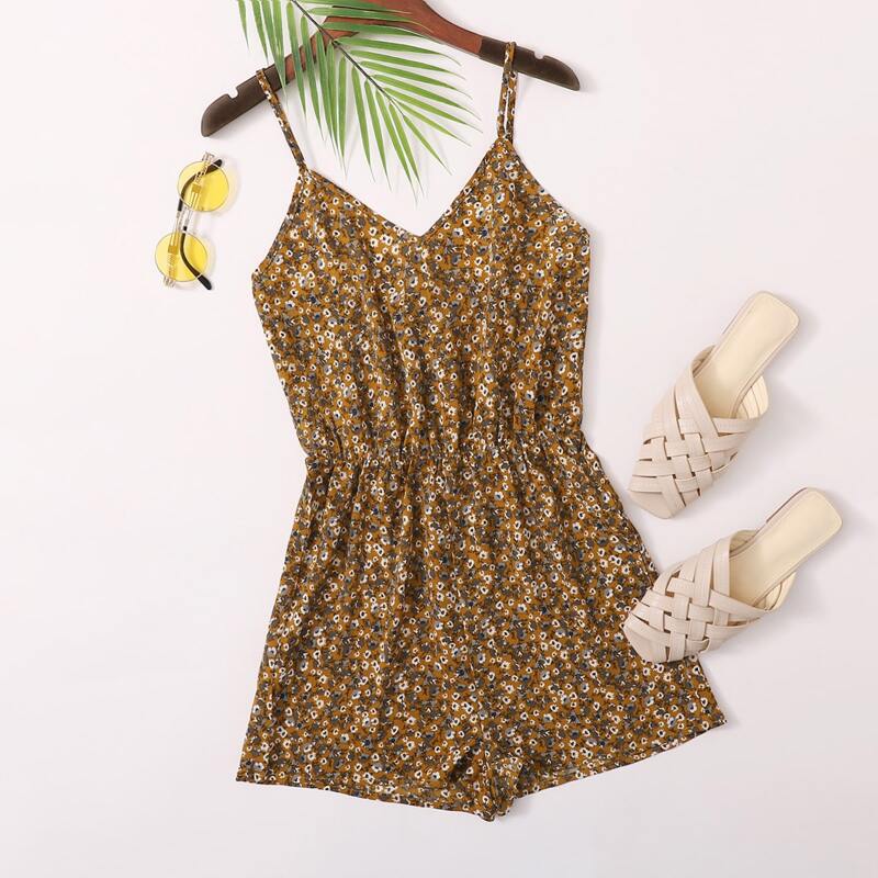 

Ditsy Floral Slip Romper, Multicolor