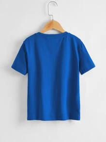 SHEIN 男孩卡通圖案上衣