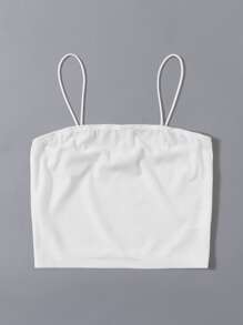 SHEIN BAE Solid Cami Top - White - View 4