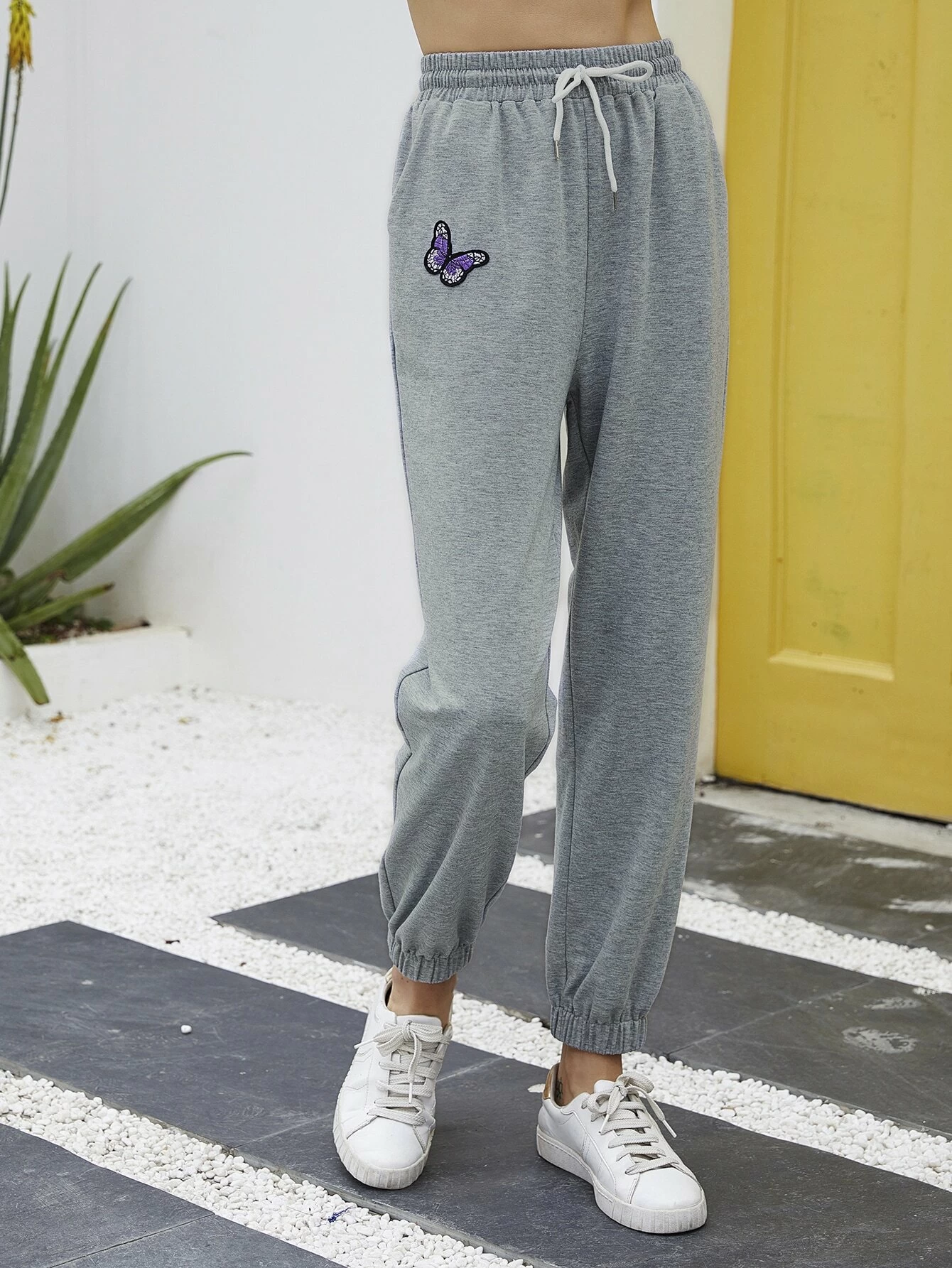Shein butterfly sweatpants Clearance