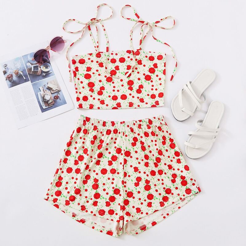 

Floral Crop Cami & Shorts, Multicolor