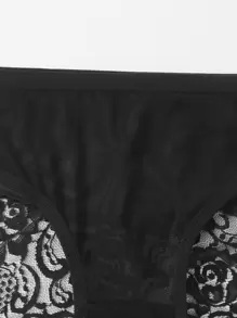 3pack Floral Lace Panty Set