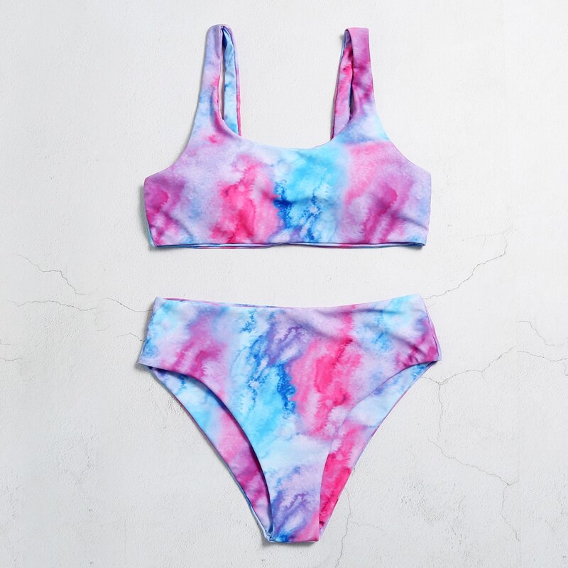 

Tie Dye Bikini Swimsuit, Blue