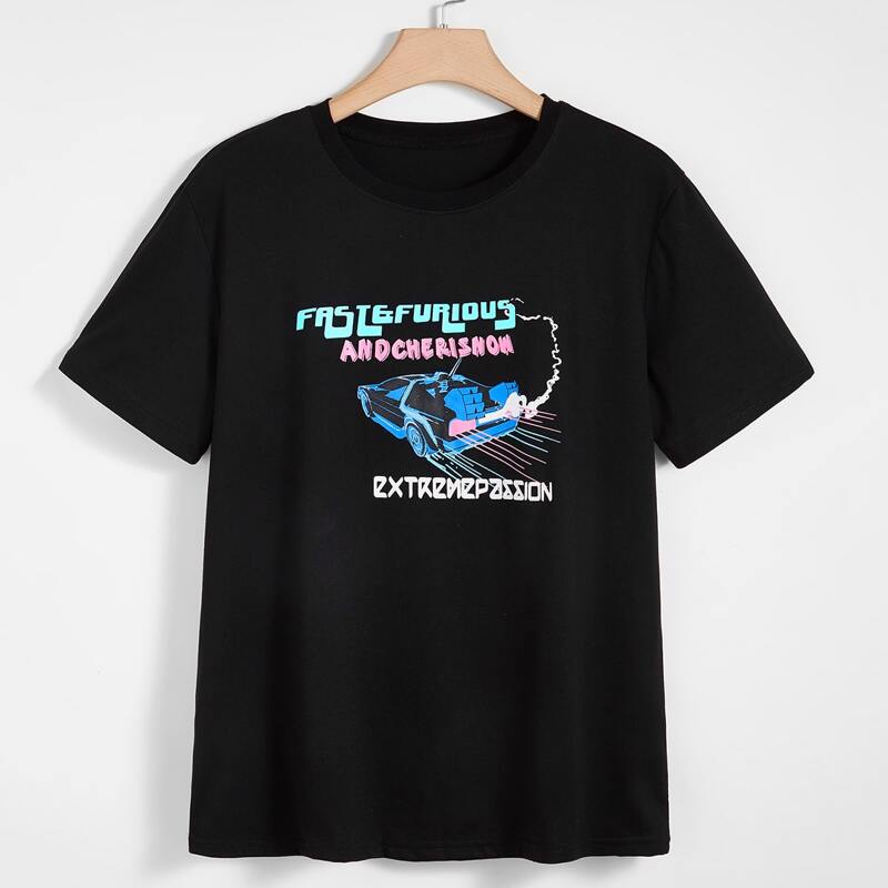 

Guys Car Graphic Tee, Black