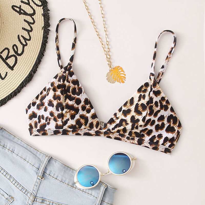 

Leopard Bikini Top, Multicolor