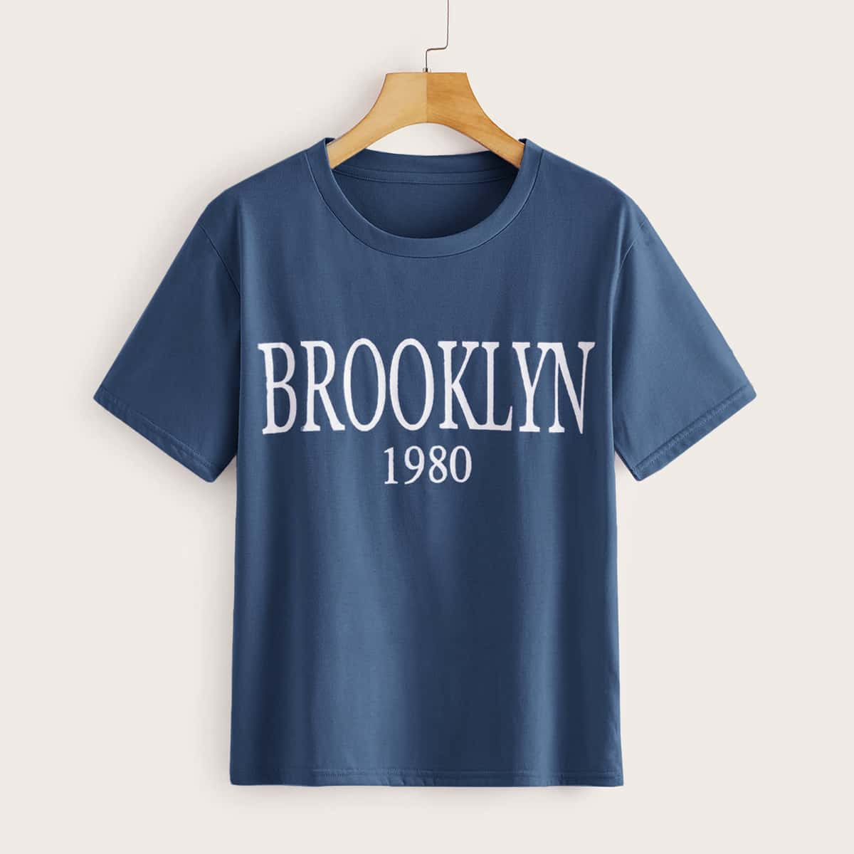 

Letter Graphic Tee, Blue