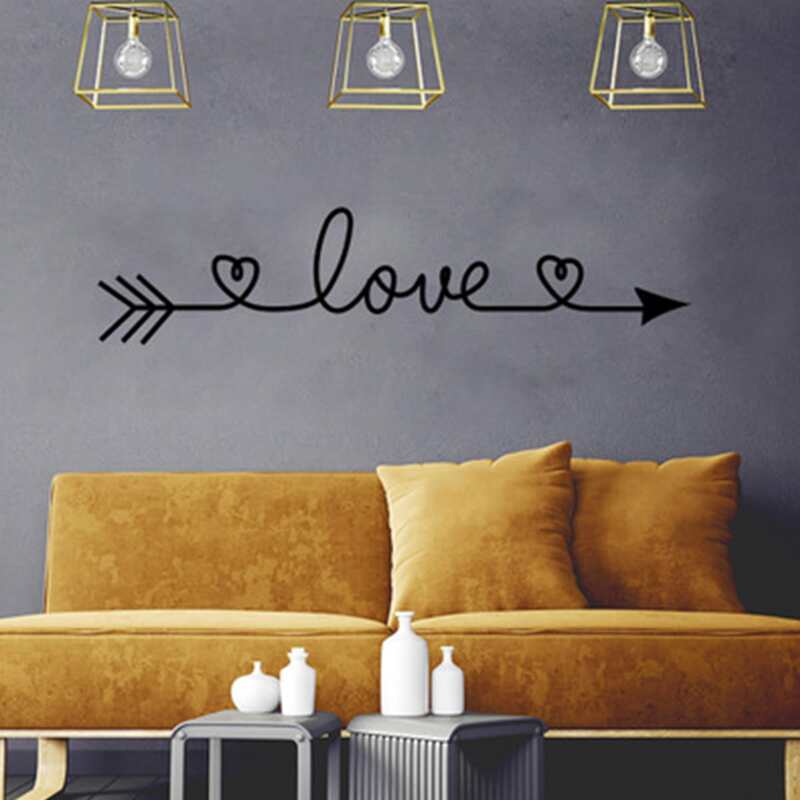 

Letter Graphic Wall Sticker, Black