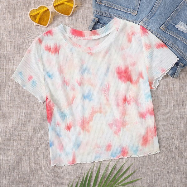 

Lettuce Trim Tie Dye Tee, Multicolor