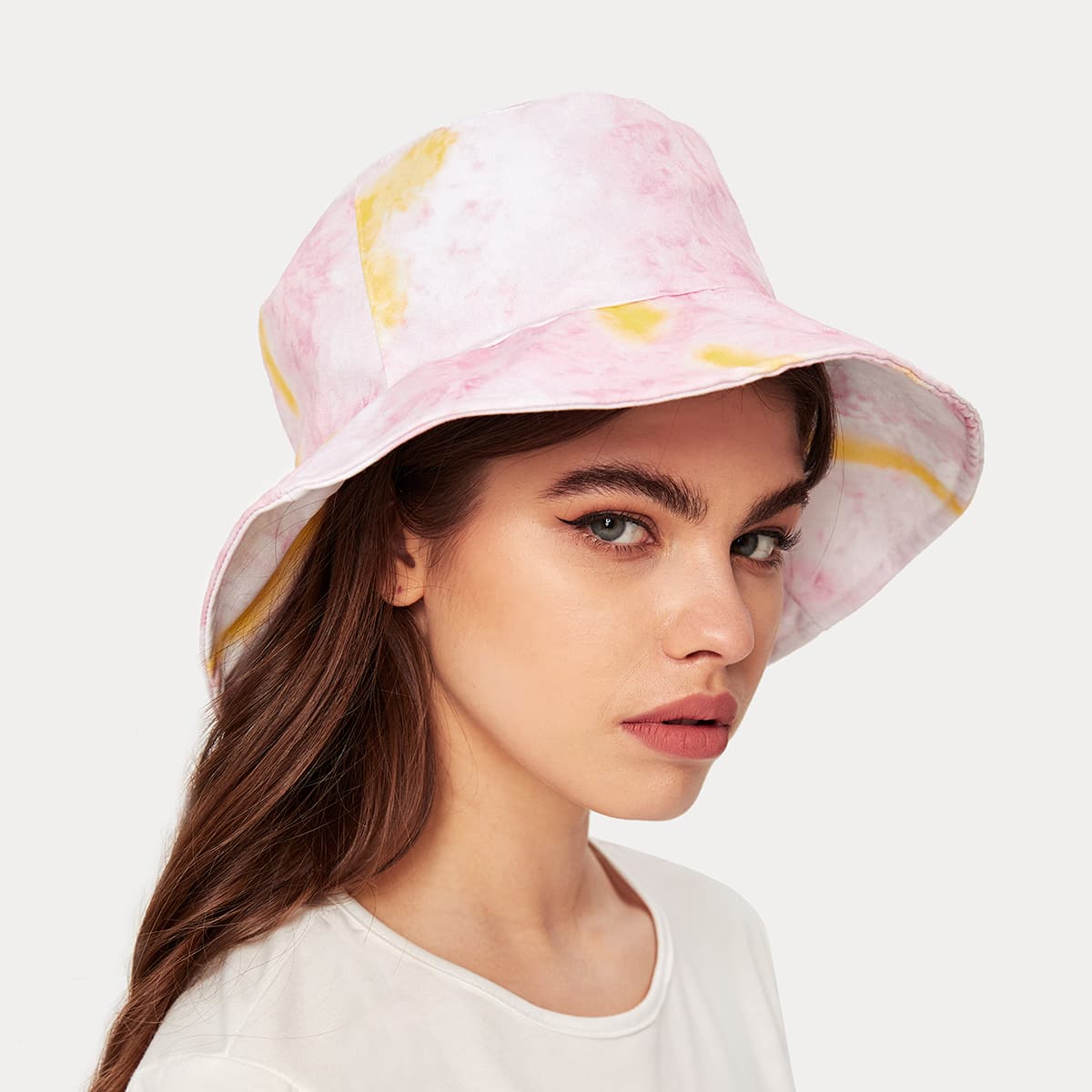 

Color Block Bucket Hat, Multicolor