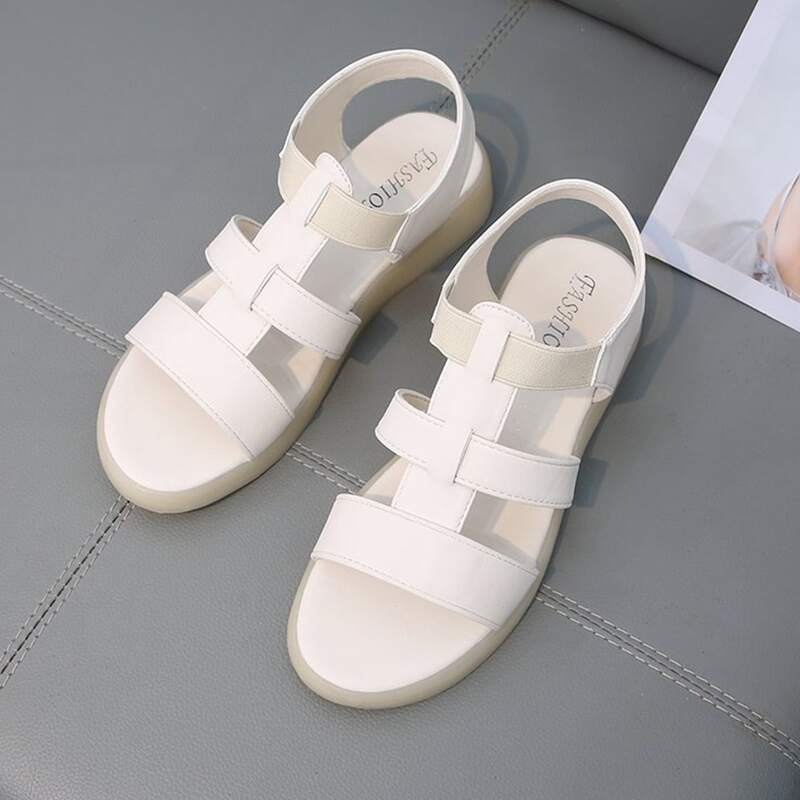 

Strappy Midform Sandals, White