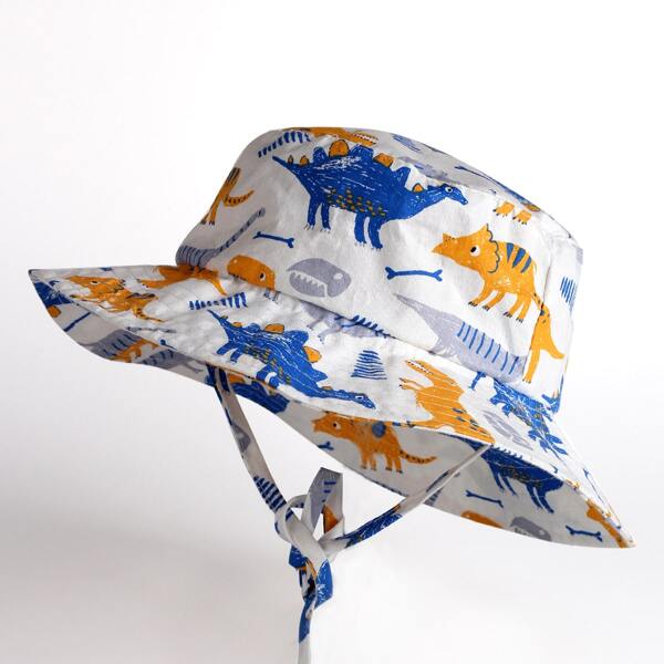 

Toddler Boys Animal Pattern Bucket Hat, Multicolor