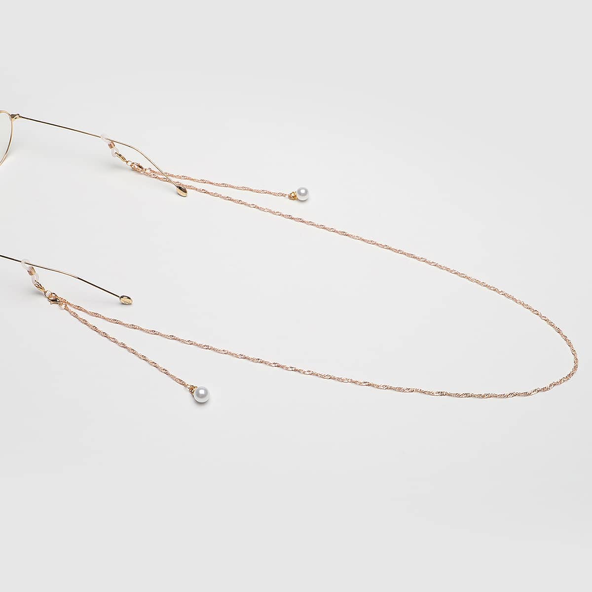 

Faux Pearl Glasses Chain, Gold