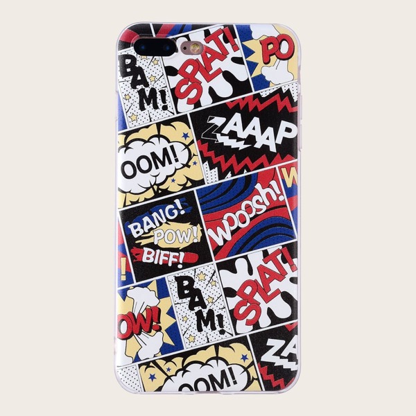 

Чехол для iPhone в стиле комиксов, Многоцветный