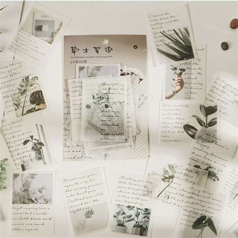 

40sheets Vintage Pattern Random Sticker, Multicolor