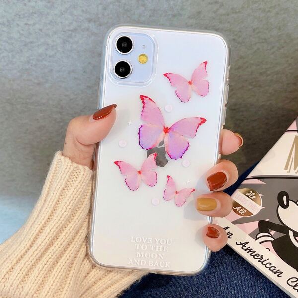 

Чехол для iPhone с принтом "бабочка