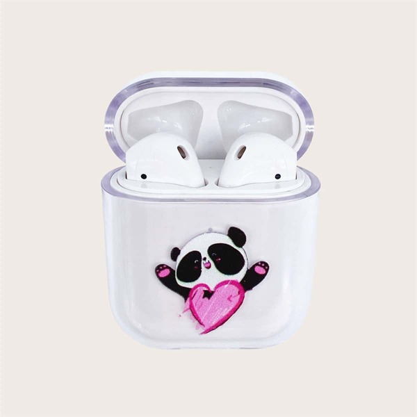 

Чехол AirPods с рисунком панды, Прозрачный