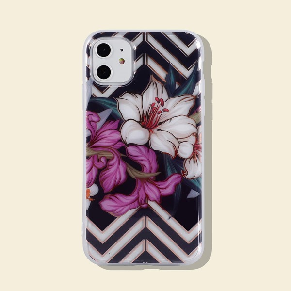 

Чехол для iPhone с цветочным принтом