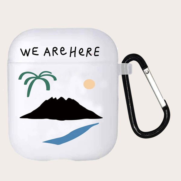 

Letter Graphic AirPods Case, Multicolor