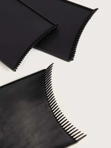 專業染髮著色神器美髮沙龍特殊處理高光板染髮工具黑色3入組 - 黑色 - 查看 4