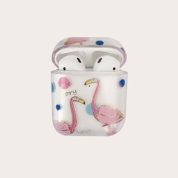

Flamingo Pattern AirPods Case, Multicolor