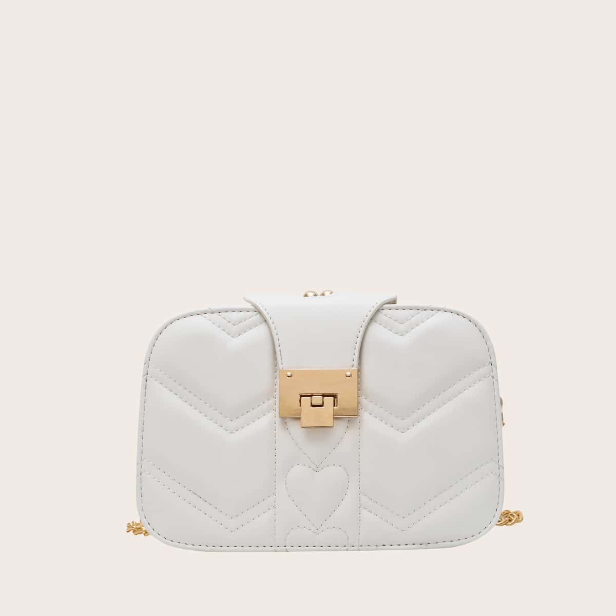 

Stitch Detail Crossbody Bag, White