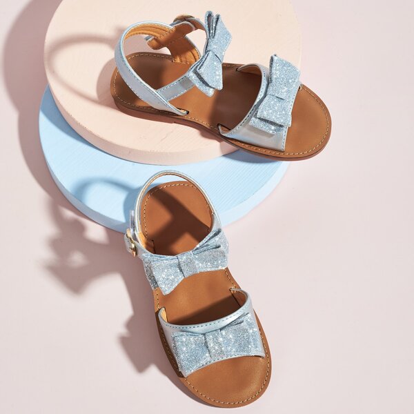 

Toddler Girls Bow Decor Sandals, Blue