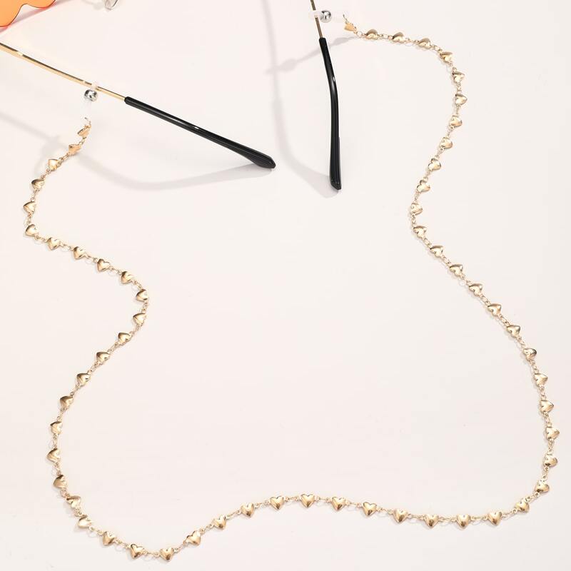 

Heart Decor Glasses Chain, Gold
