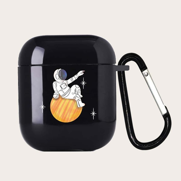

Spaceman Pattern AirPods Case, Black