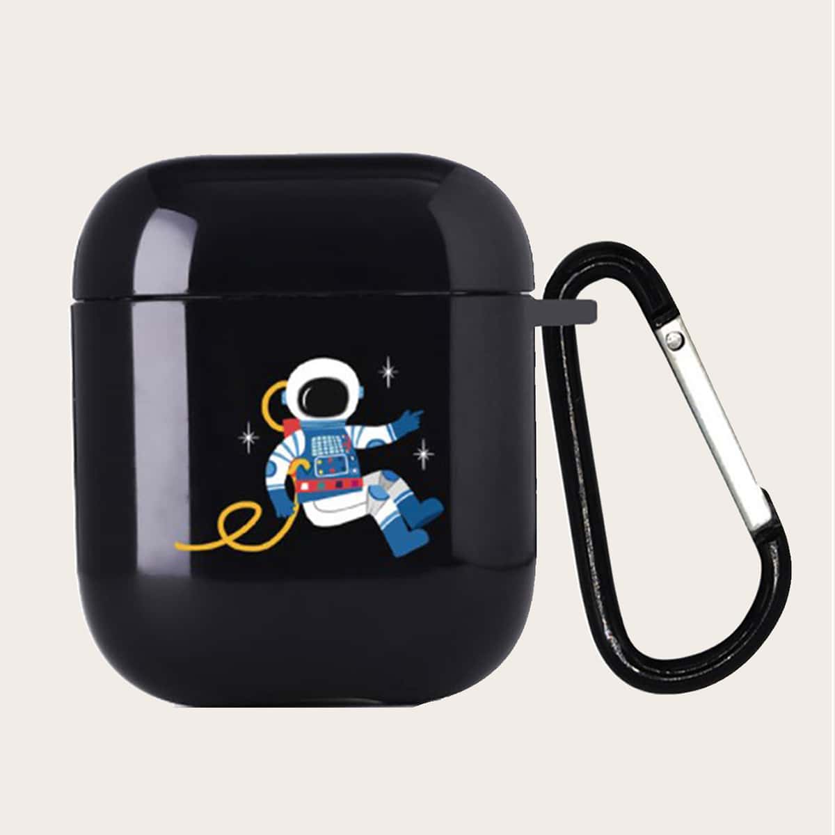 

Spaceman Pattern AirPods Case, Black