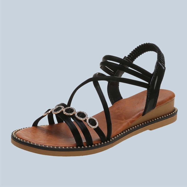 

Горный хрусталь декор крест ремнем клинья, Чёрный