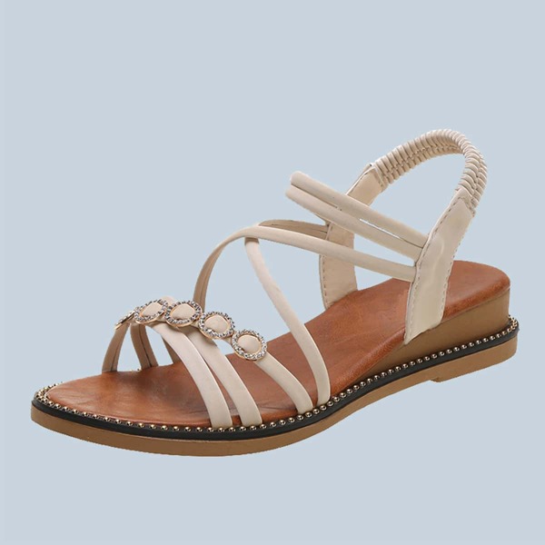 

Горный хрусталь декор крест ремнем клинья, Бежевые