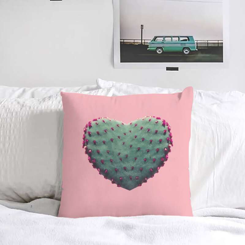 

Heart Pattern Cushion Cover Without Filler, Multicolor