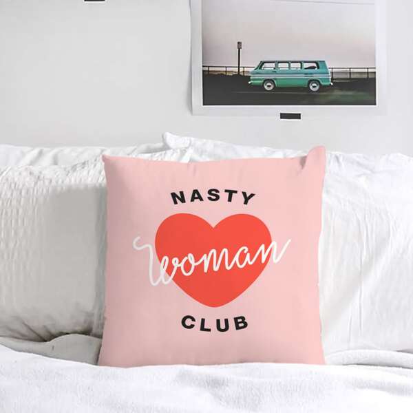 

Heart Pattern Cushion Cover Without Filler, Multicolor