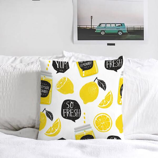 

Lemon Pattern Cushion Cover Without Filler, Multicolor