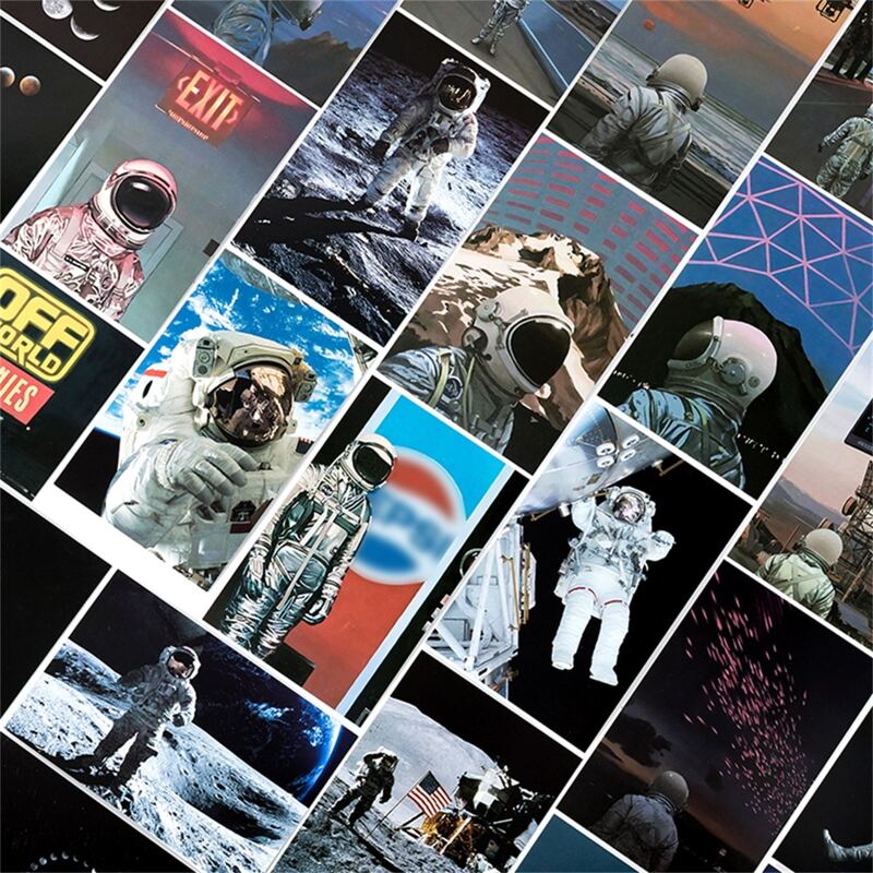 

30pcs Spaceman Pattern Postcard, Multicolor