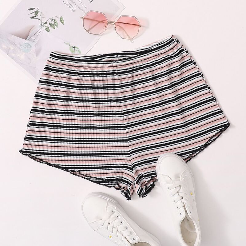 

Lettuce Edge Striped Shorts, Multicolor