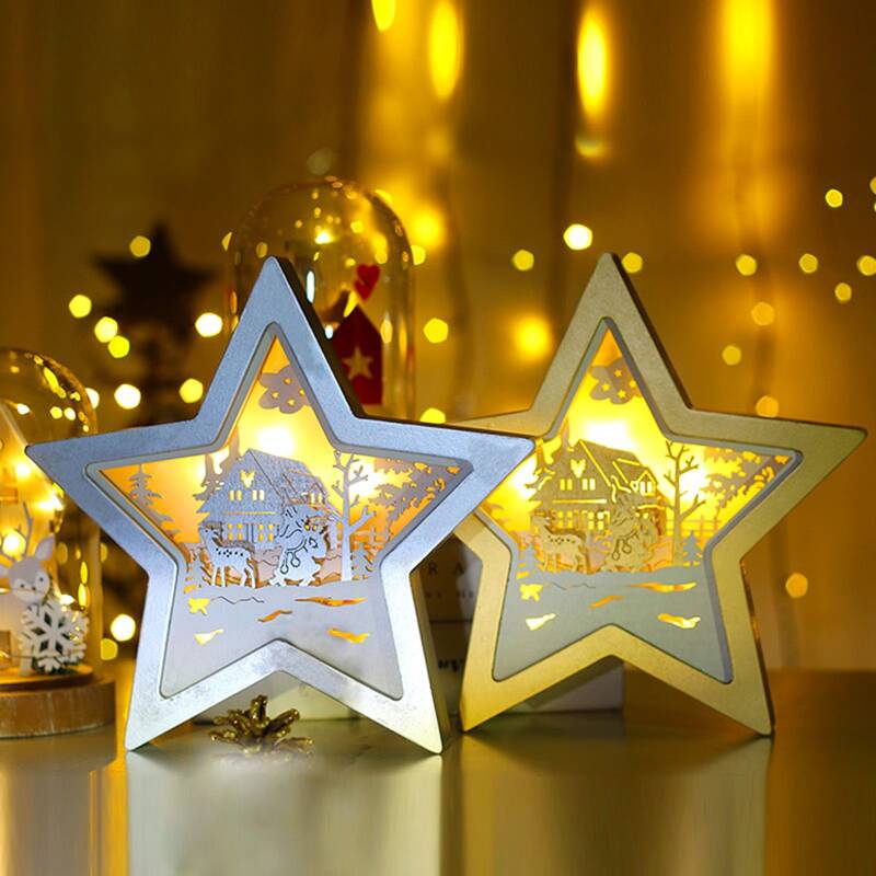 

1pc Star Shaped Holiday Light, Multicolor