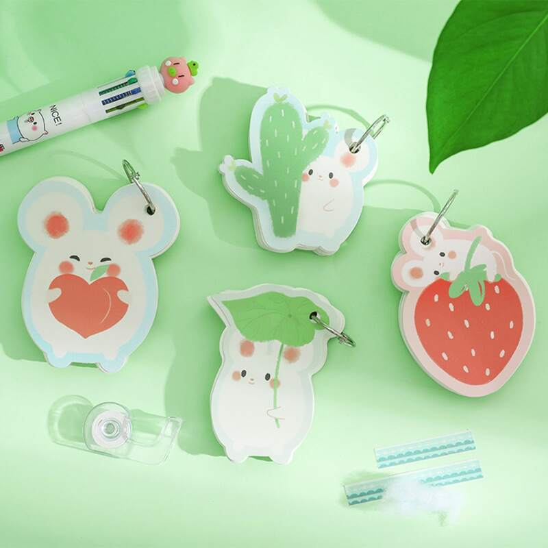 

1pc Cartoon Random Binder Flashcard, Multicolor